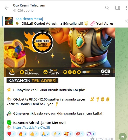 Otobet Telegram